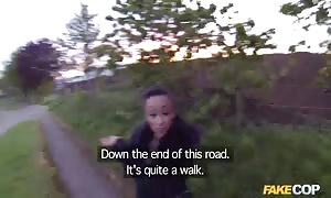 Fake-tit latin woman babe is being nailed in the video by pretend police officer