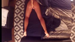 HIDDEN GO PRO OVER BED CAPTURES HOT MASTURBATING WIFE- NICE ORGASMS