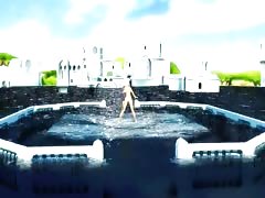 MMD Nude Water Dance