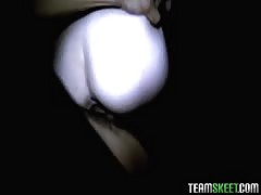 Awesome outdoor cock-riding with Dillion Carter in reality porn