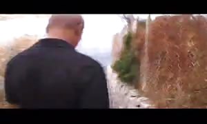 outside oral sex with hot sex-addicted young hotty