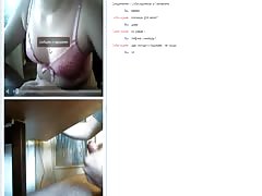 Amateur is revealing her hot naked boobies in the video chat