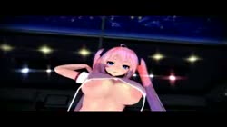 MMD Sakura Miku Poole dance Big Tits