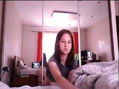 irish girl having fun on webcam