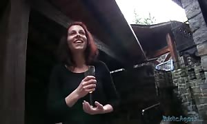 Stranger nails with an innocent young person on the road