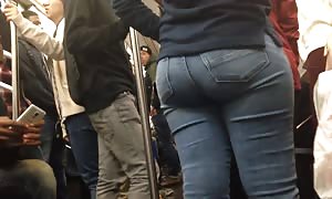 yummy hispanic girl butt on educate