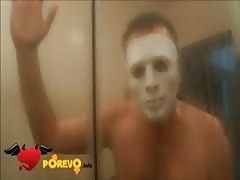 Masked girl is getting penetrated in her little snatch