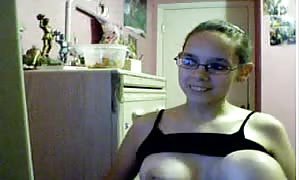 web-cam teen stroke his cock