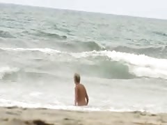 Nude mermaid on west coast nude beach