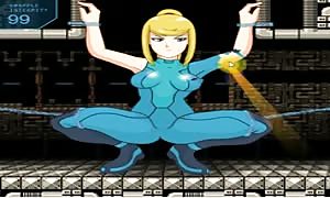 Samus Aran gets undressed and cums so stiff (Metroid)