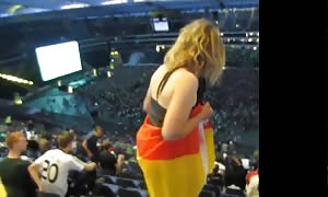 attractive Brunettes on stadium 2015