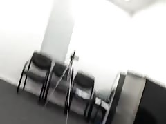 Hot naughty girl is sucking my dick and banging on the table